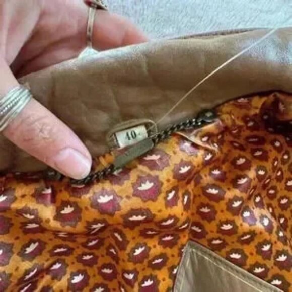 Vintage Leather Jacket Mezzo size 40 - Picture 5 of 6